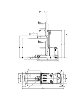 Nouvelle technologie, chariot élévateur électrique <span class=keywords><strong>de</strong></span> haute qualité avec hauteur <span class=keywords><strong>de</strong></span> levage <span class=keywords><strong>de</strong></span> 3,2 m à 3,6 m - Product Image 6
