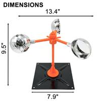 Répulsif pour oiseaux de jardin, répulsif pour oiseaux d'extérieur, respectueux de l'environnement, portable, avec énergie solaire et à vent