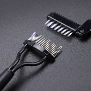 หวีขนตาสแตนเลสแบบพับได้ พกพาสะดวก สำหรับขายส่ง อุปกรณ์เสริมความงาม - Product Image 3