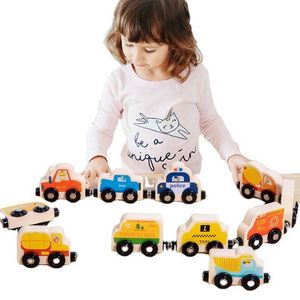 Wholesale CE Certified <b>Creative</b> Design Educational Kids Christmas Birthday <b>Gifts</b> Magnetic 11PCS Number Alphabet Engine Train - Product Image 1