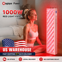 Mesin Terapi Cahaya LED Inframerah US Stock Magique Power 630 660 810 850 940nm, Panel Terapi Cahaya Merah untuk Seluruh Tubuh