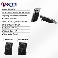 Cargador Portátil Magnético Personalizado M-Queen de 22.5W con Batería de Litio-Polímero de 10000mAh/5000mAh, Ultra Delgado, Inalámbrico y de Carga Rápida