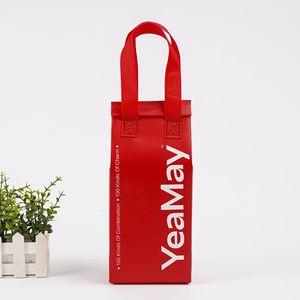 Manufacturers Wholesale Red Non-Woven Milk Tea Drinks Catering Insulation Bag Insulated Aluminum Foil Water Bottle Cooler Bag - Product Image 2
