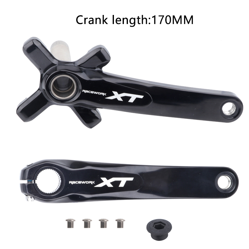 Manivela de 170 mm, negra