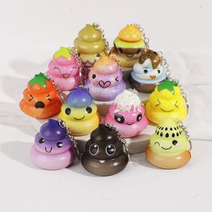 Tùy chỉnh Kawaii phim hoạt hình <span class=keywords><strong>Poo</strong></span> Keychain PU bọt chậm tăng Squishy mới lạ căng thẳng cứu trợ lo lắng Fidget Đồ chơi số lượng lớn đơn đặt hàng - Product Image 1