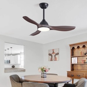 Ventilateur de plafond lumière LED ABS pale de ventilateur télécommande domestique moteur réversible à courant continu sans balais pour vivre à manger en plein air pour un usage domestique - Product Image 1