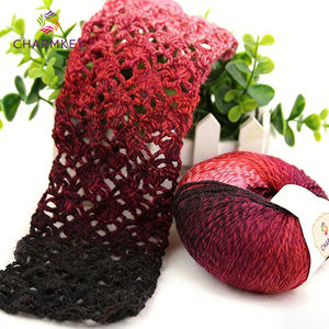 Fil à tricoter en <span class=keywords><strong>laine</strong></span> mélangée haute ténacité, effet arc-en-ciel, anti-boulochage, teint, pour châles au crochet - Product Image 6