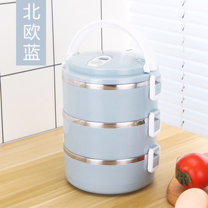 Thép không gỉ Stackable đa lớp <span class=keywords><strong>container</strong></span> xách tay công suất lớn leakproof Bento Hộp Ăn Trưa hộp cho trẻ em và người lớn - Product Image 4