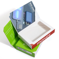Boîtes rigides sur mesure pour câbles de chargeur Type C, emballage avec fenêtre creuse, gaufrage pour appareils photo, ordinateurs et électronique