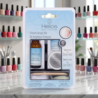 Kit de manucure et pédicure en acrylique et colle à ongles française