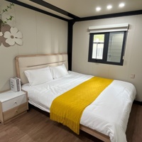 Maison conteneur préfabriquée extensible de 40 pieds avec aménagement flexible, bâtiment modulaire pour logement de travailleurs, clinique et bureau de terrain