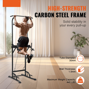 <strong>Dip</strong> Station Power Tower with Multi-Function Home Gym Fitness Equipment for Push &amp; for <strong>Pull</strong> <strong>Ups</strong> Made of Steel - Product Image 2
