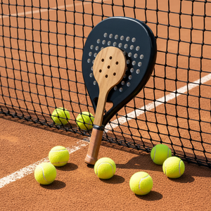 Raqueta de Entrenamiento de Tenis de Madera con Forma de Lágrima OEM, Punto Dulce de Padel, Práctica de Entrenamiento - Product Image 6