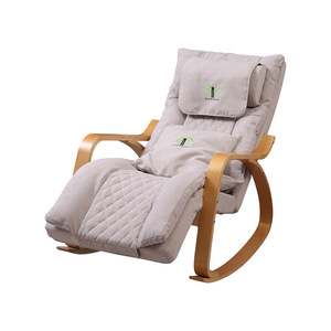Smart Electric Massage Rocking Chair With Neck Back Hip Massage For Elderly Home Use Beige Color Plug In Power - Product Image 4