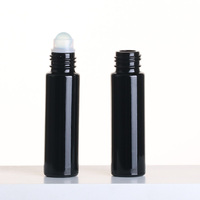 Botol Silinder Kaca Hitam 10 ml, Botol Roll-On, Botol Kosmetik