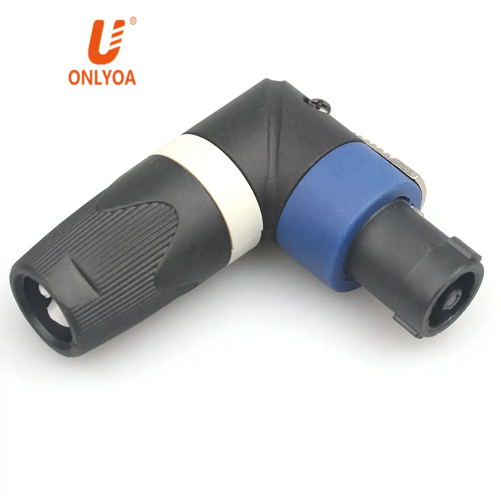 Right Angle L 4 Pin XLR Male Speakon Plug stecker mit NL4FC, NL4FX, NLT4X, NL2FC