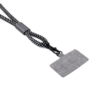 Correa Elegante para Teléfono Móvil, Marca de Lujo Sostenible, Correa de Muñeca con Cordón, RPET Poliéster, 45 cm