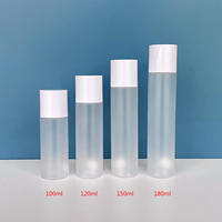 Fabricant 100ml 120ml 150ml 180ml Bouteille de toner facial en plastique PET pour cosmétiques givrés pour le visage
