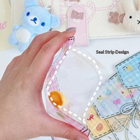 Sachets refermables à fermeture éclair en forme de dessin animé, pochettes cadeaux fantaisie et mignonnes, sacs à collation pour petits articles, sachets de rangement portables