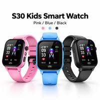 Montre connectée S30 pour enfants de 3 à 12 ans, 2G GSM SIM, appel SOS, caméra, fonctions SOS, écran TFT, bracelet en caoutchouc, cadeau pour garçons et filles