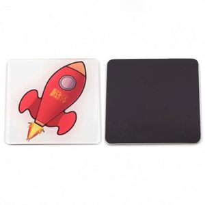 Acrylique de sublimation promotionnel de 5 mm avec aimant, aimant de réfrigérateur en acrylique de sublimation, finition brillante blanche, photo imprimable - Product Image 4