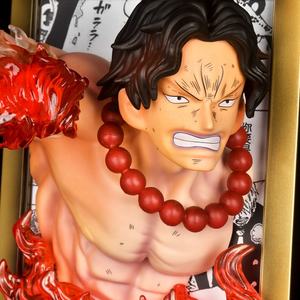 One Pieced ASL Brothers Frame figura Ace Sabo Luffy retrato modelo Marineford memoria decoración coleccionable - Product Image 6