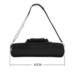 Étui de transport pour flûte en nylon noir, robuste, durable et élégant, avec poignée et bandoulière - Product Image 2