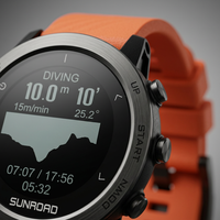 Reloj Deportivo Sunroad con GPS, Monitor de Ritmo Cardíaco y Recuperación, Seguimiento de Actividad Diaria, Logotipo Personalizado, Certificado a Prueba de Agua 100M, Cómodo