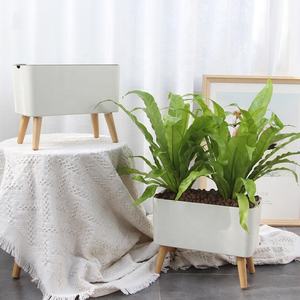 Maceta Decorativa Blanca de Plástico, Maceta Inteligente con Función de Alarma por Escasez de Agua para Jardín Interior Inteligente - Product Image 6