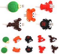 Protector de Cable USB con Diseño de Frutas, Organizador de Cables, Protector de Cargador, Enrollador de Cables, Funda Protectora para Cable de Datos