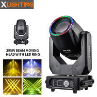 Équipement DJ, projecteur à faisceau mobile pour DJ, éclairage de scène disco, 295 W, tête mobile avec anneaux lumineux LED