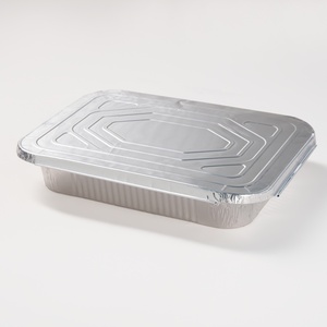 超大铝箔烤盘带盖 14.5X10.6 英寸重型深盘烤盘，适用于火鸡餐饮和烧烤容器 - Product Image 3