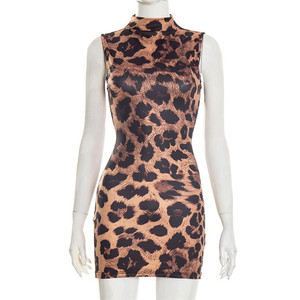Mini Abito da Donna con Stampa Serpente, Nuovo Modello Senza Maniche con Collo Tondo, Aderente e Sexy per Feste - Product Image 4