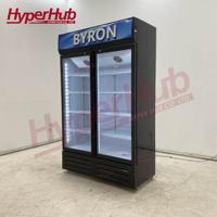 Vitrine réfrigérée commerciale à refroidissement uniforme pour boissons, idéale pour garder les sodas en conserve au frais dans les grands supermarchés