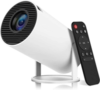 Projecteur compatible 8K HY300PRO+ Android 14 Mini projecteur LCD portable 170 ANSI Lumens 720P WiFi intégré Home Cinéma