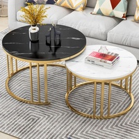 Table basse moderne pour salon en marbre table basse italienne en marbre pied doré