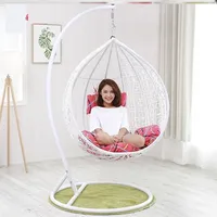 Handmade Egg Rattan Patio Swing Person for Adult, Low Price