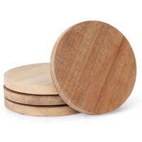 Fabricant de sous-verres en bois d'acacia avec logo personnalisé, vente en gros de sous-verres en bois gravés, ensemble de sous-verres pour boissons personnalisées en vrac, décoration de table