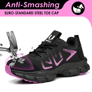 Chaussures de sécurité pour femmes à embout d'acier, anti-impact et anti-perforation, pour travaux de construction et d'entrepôt - Product Image 4
