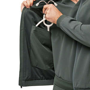 Set di Divise Mediche Yilong con Colletto alla Coreana, Tasche Funzionali e Vita Elasticizzata per Infermieri e Medici - Product Image 3