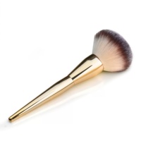 Kuas Makeup Bedak Tabur Besar dengan Gagang Plastik, Bulu Sintetis Super Lembut untuk Mengaplikasikan Bedak Glitter, Dapat Digunakan untuk Mencukur