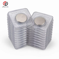 Aimant néodyme puissant en PVC, aimant néodyme simple face pour vêtements, aimant dissimulé lavable pour vêtements, bloc magnétique en PVC simple face