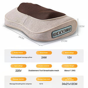 <span class=keywords><strong>Shiatsu</strong></span> luz roja eléctrica cervical cuello y soporte de hombro masaje almohada para dormir masajeador almohada con cubierta - Product Image 6