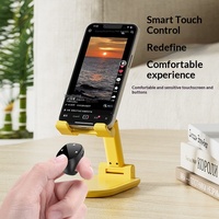 Mini télécommande tactile pour selfie, tourneur de page, TikTok, anneau intelligent multifonction sans fil avec fonction automatique BTJX13