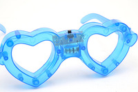 Nouvelles lunettes clignotantes à 6 LED en forme de chauve-souris pour adultes et enfants, néon, fête d'halloween, Rave Party