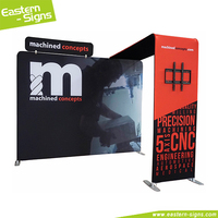 Vendita calda 10ft personalizzato in alluminio portatile trade show standard booth