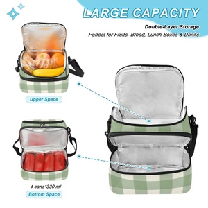 Customized Print Portable Lunch Bag Food Thermal Lunch Reusable Tote Bag Recyclable Insulated Cooler Bag for School Kid Snark - Product Image 5