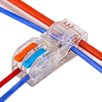 Sundimo Fil électrique Compact Connecteurs à connexion rapide Levier Fil Écrou Connecteur Assortiment de bornes pour 28-12 AWG 2 en 4 sorties
