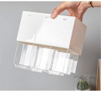 Vente en gros de mini armoire à tiroirs à 9 compartiments, boîte à bijoux, boîte à cosmétiques, organisation de rangement familial
