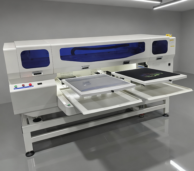 Custom Apparel DTG 3D Printer Double Station for I3200 Print Head 450x550mm Printing Size 720x1440dpi Resolution T-Shirts